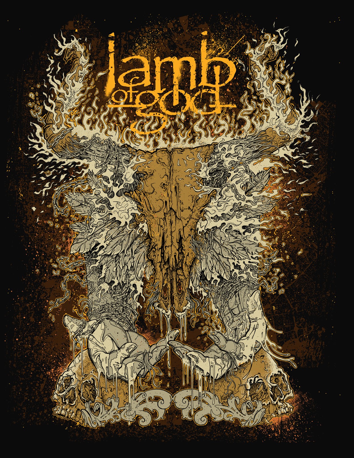 lamm gottes tapete,illustration,schriftart,poster,album cover,kunst