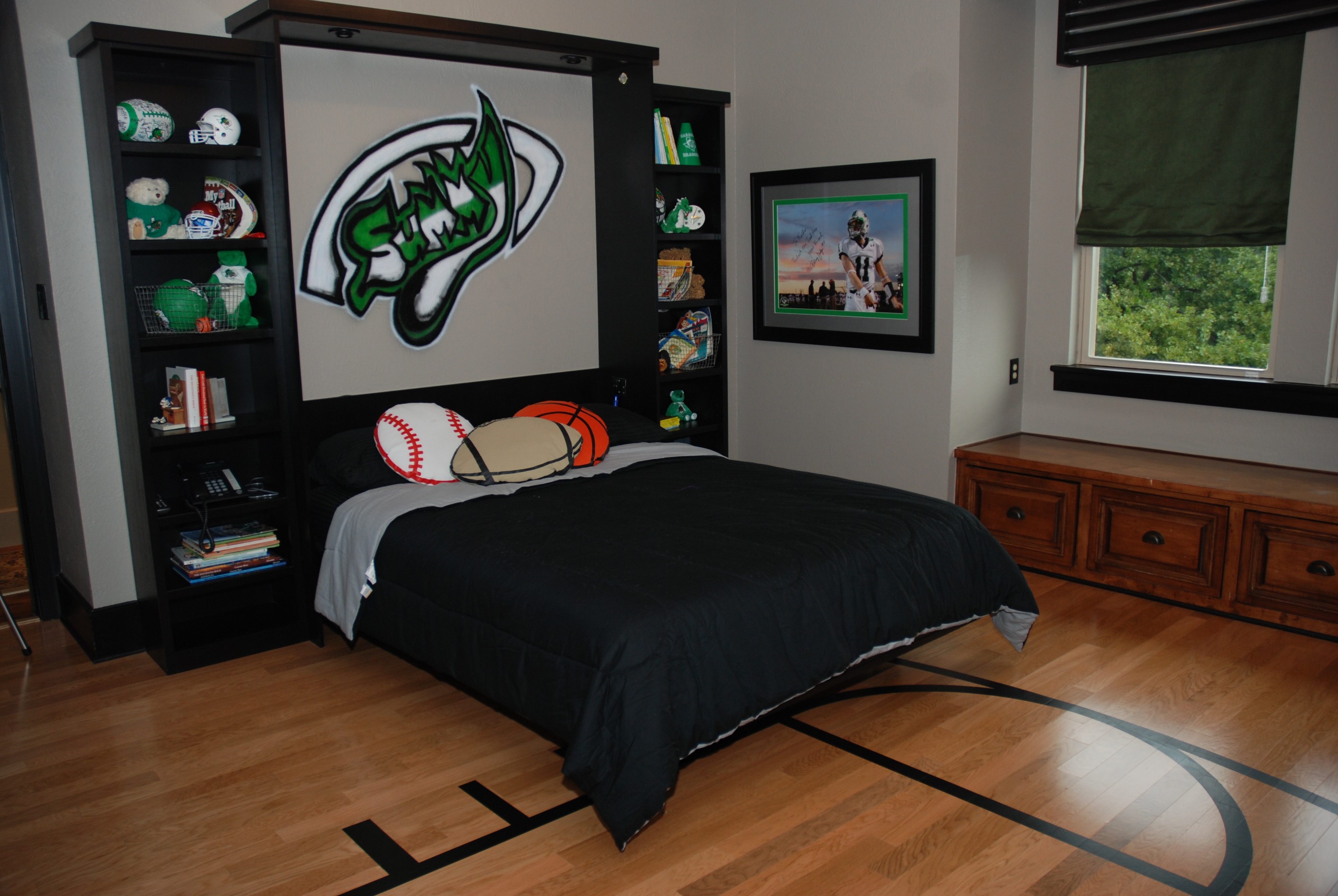 baseball bedroom wallpaper,room,bedroom,furniture,bed,property