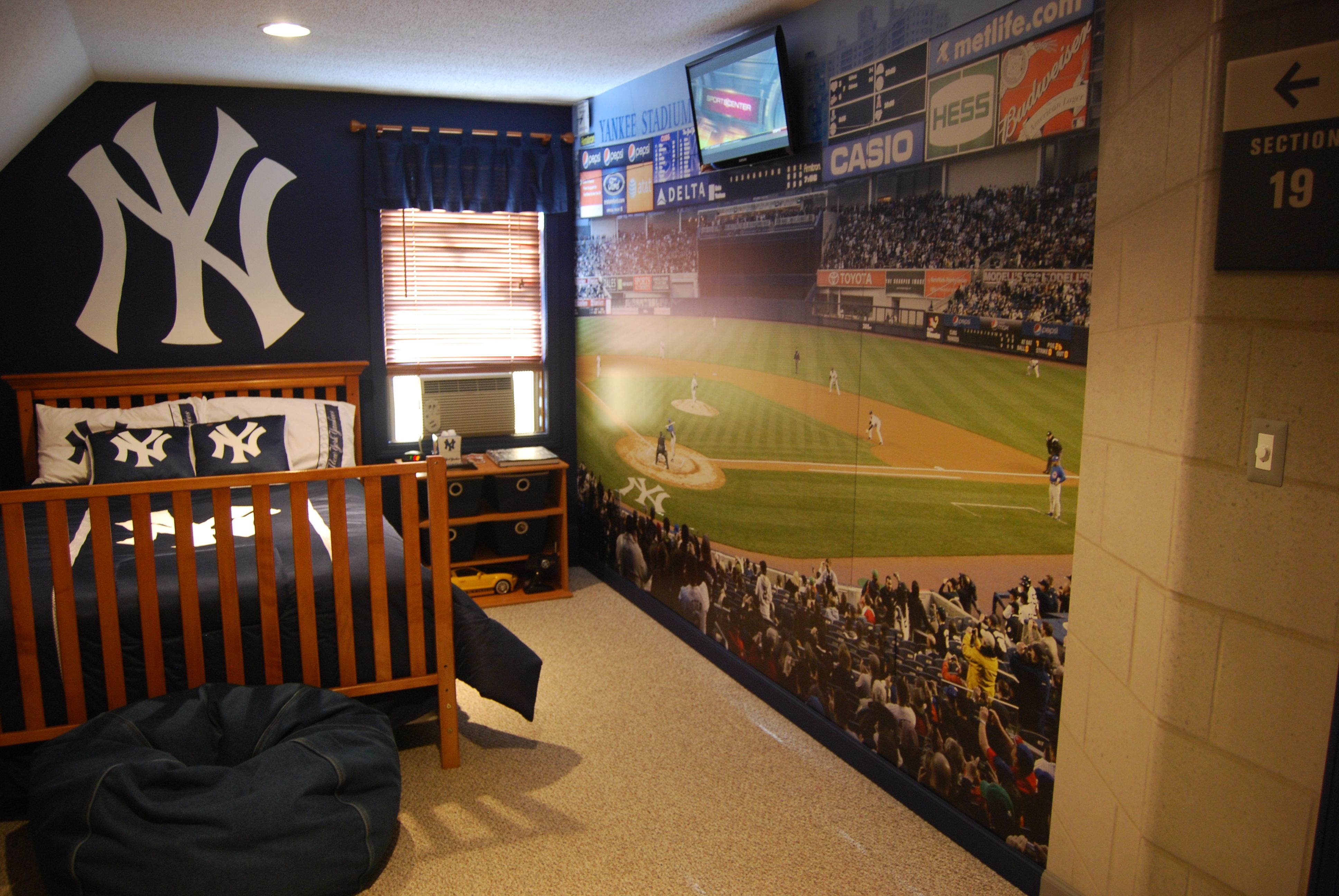 baseball bedroom wallpaper,sport venue,stadium,room,interior design,architecture