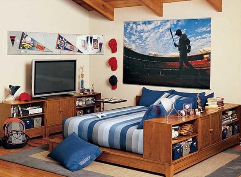 baseball bedroom wallpaper,furniture,room,bedroom,bed,interior design