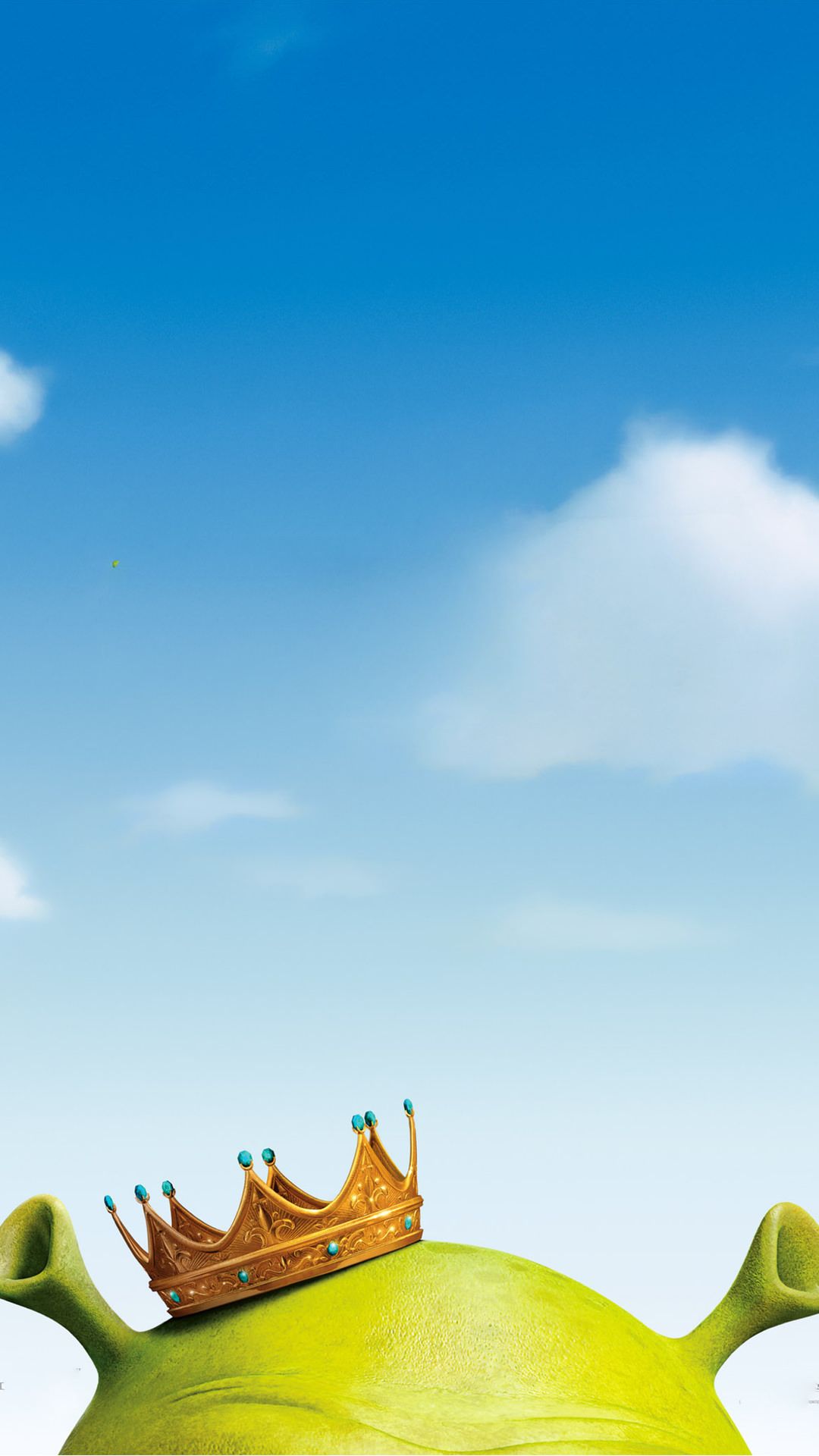 shrek wallpaper iphone,sky,natural landscape,cloud,footwear,illustration