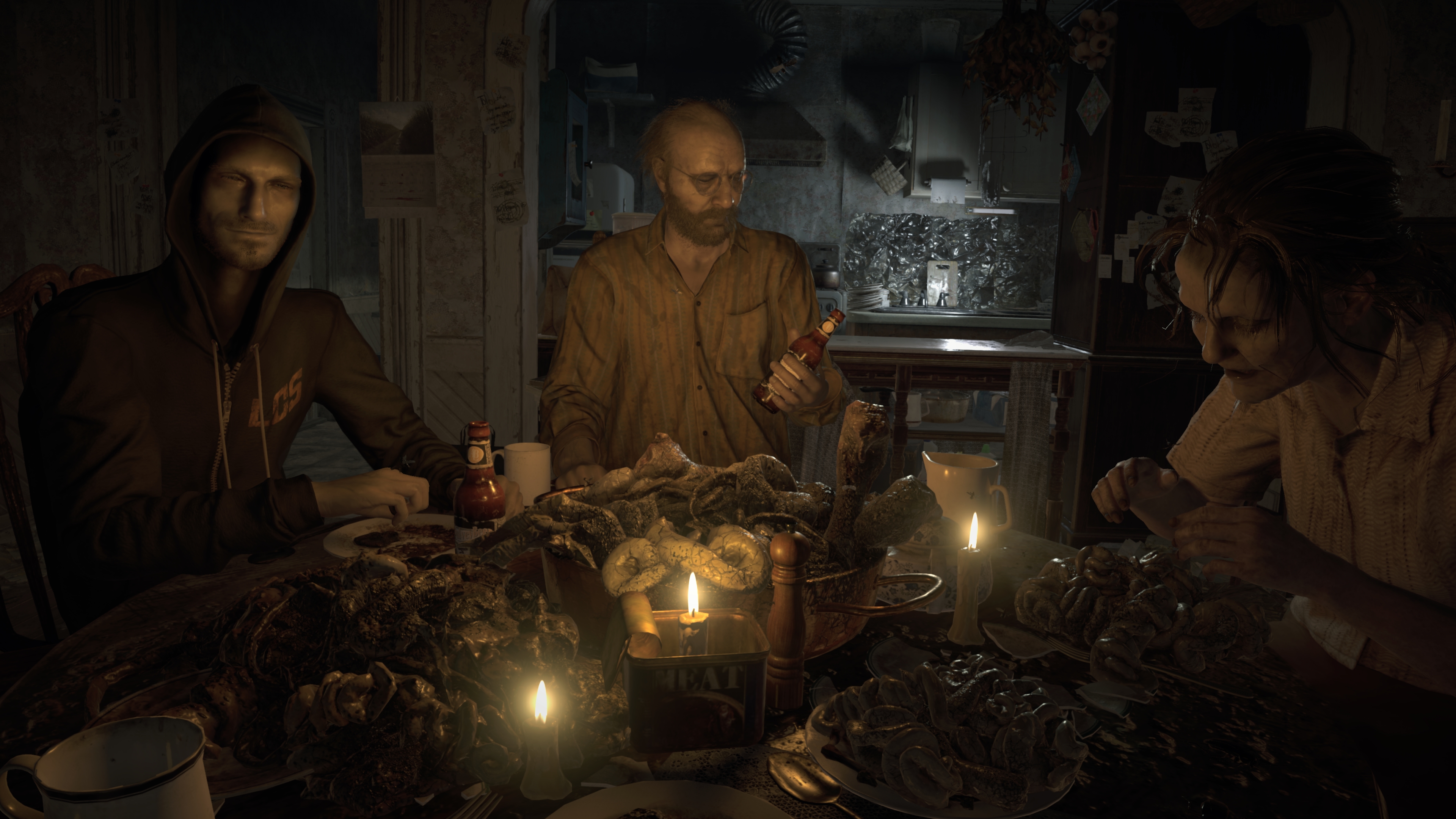 resident evil 7 fond d'écran hd,ténèbres,temple,capture d'écran