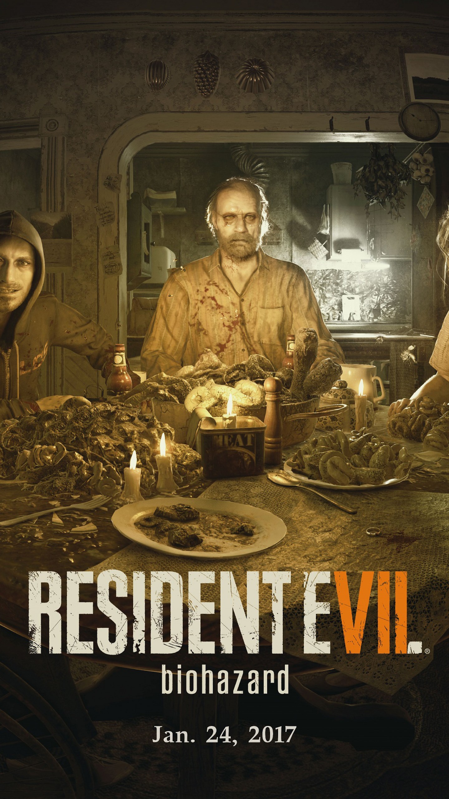 resident evil 7 wallpaper hd,poster,movie,album cover,photo caption,games