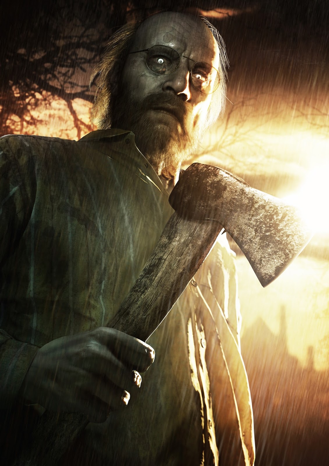 resident evil 7 fondo de pantalla de riesgo biológico,humano,personaje de ficción,película,oscuridad,cg artwork