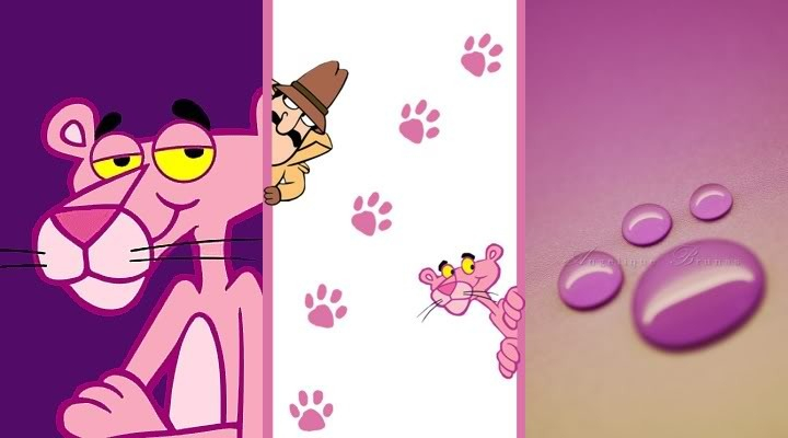 pink panther wallpaper,cartoon,pink,animated cartoon,text,material property