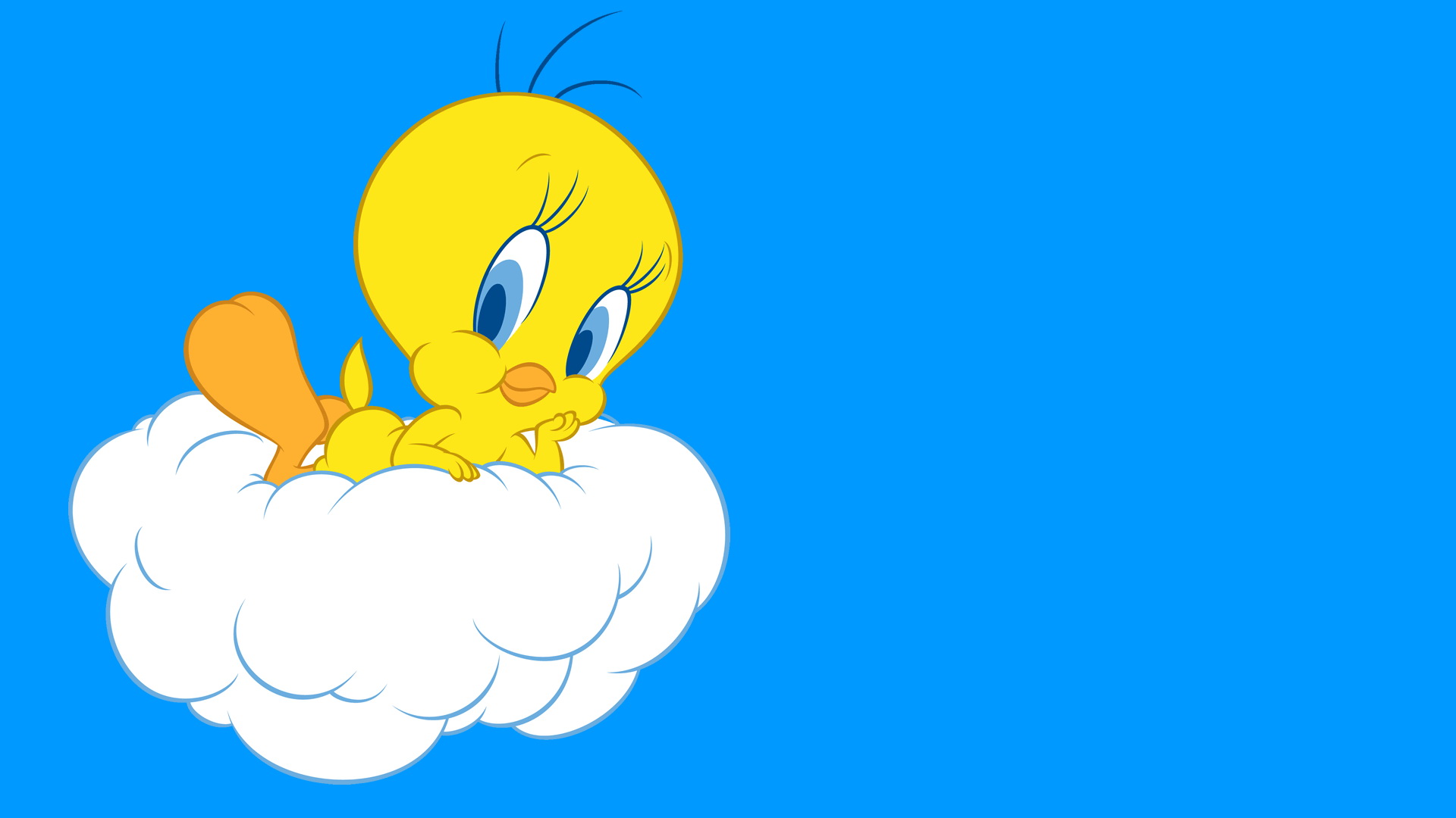 tweety fondo de pantalla hd,dibujos animados,cielo,clipart,ilustración