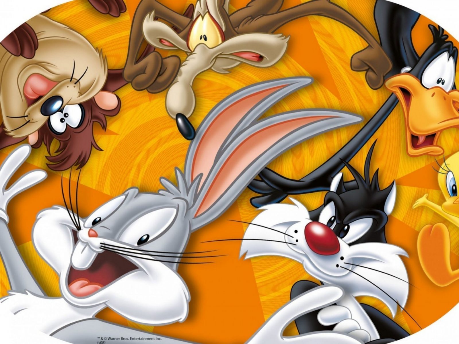 looney tunes wallpaper hd,animated cartoon,cartoon,clip art,fictional character,illustration