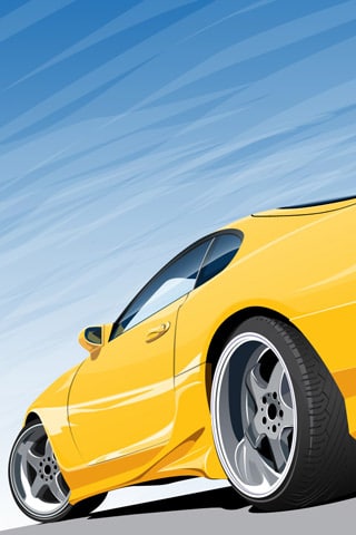 toyota supra wallpaper iphone,land vehicle,vehicle,car,yellow,automotive design