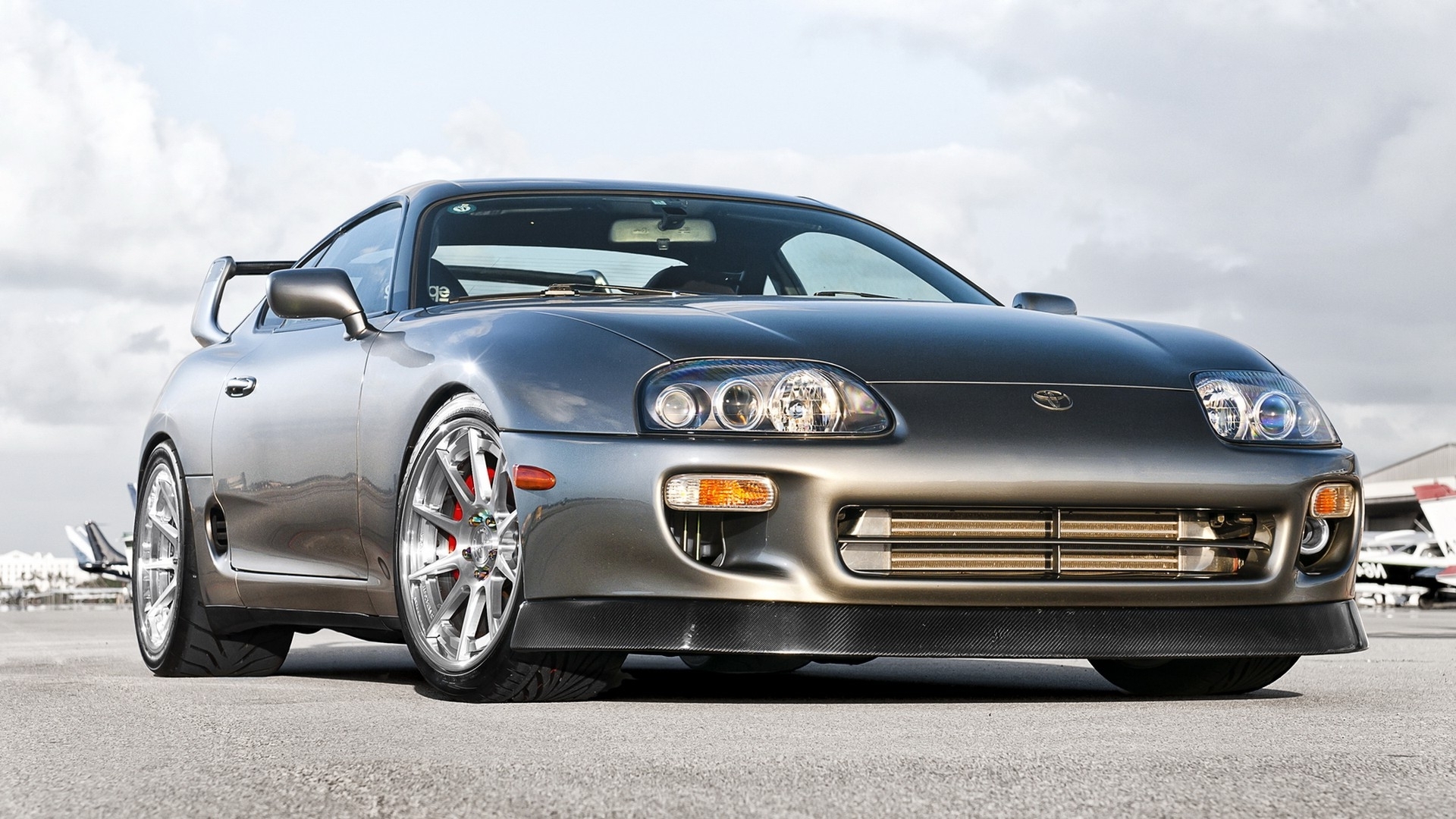 toyota supra hd wallpaper,land vehicle,vehicle,car,sports car,automotive design