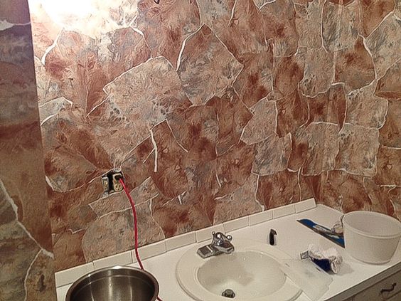 paper illusions wallpaper,tile,bathroom,property,wall,room