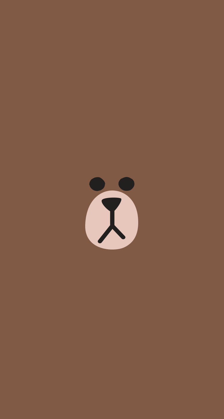 brown wallpaper line,cartoon,brown,illustration,snout,bear