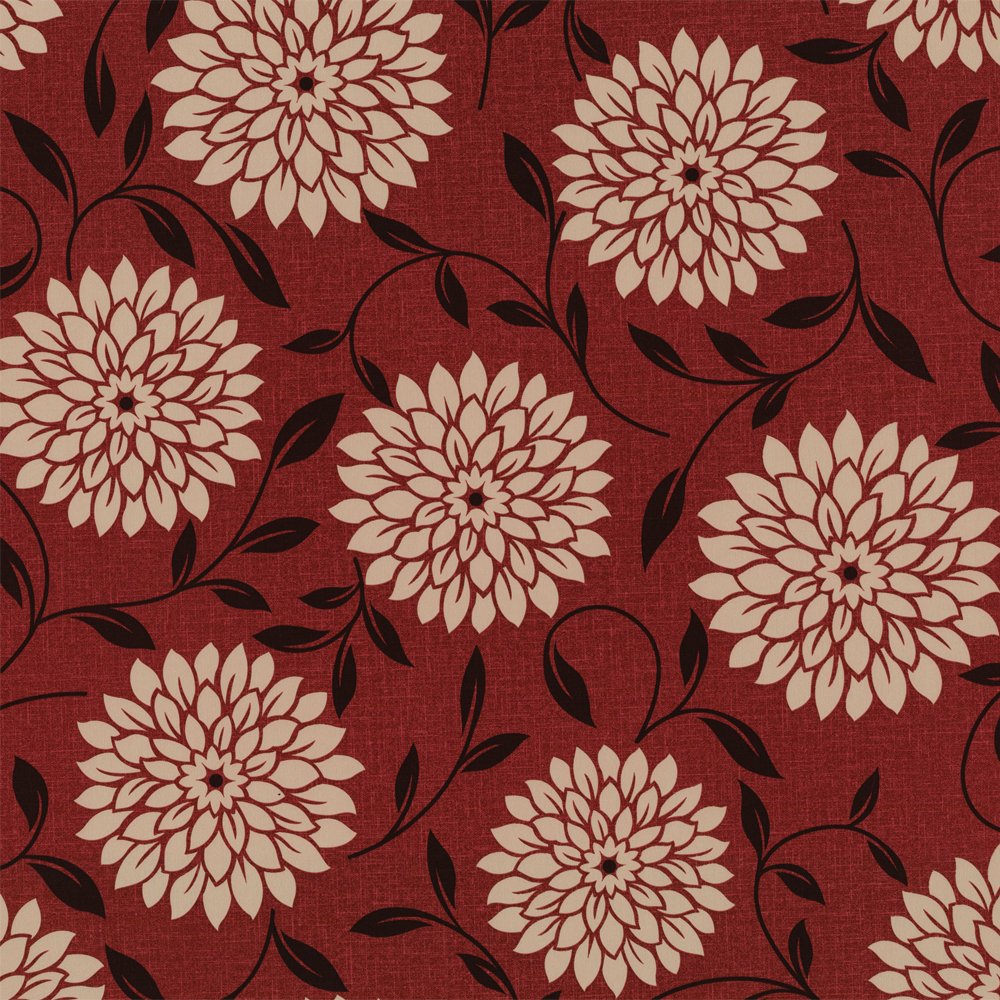papel pintado rojo marrón,modelo,rojo,marrón,diseño floral,textil