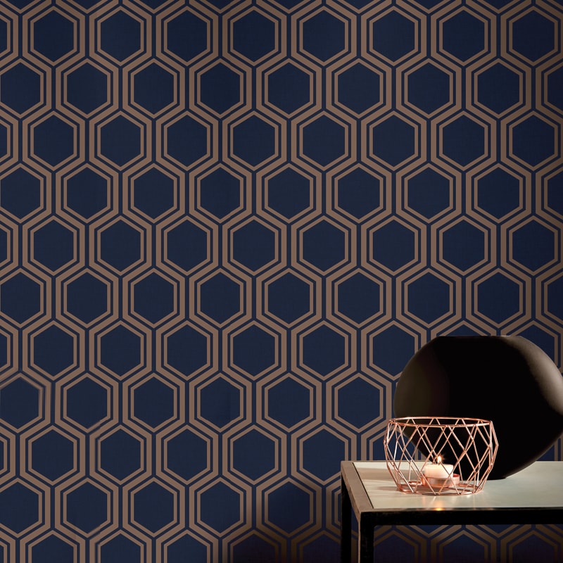 navy and gold wallpaper,wallpaper,wall,pattern,design,tile