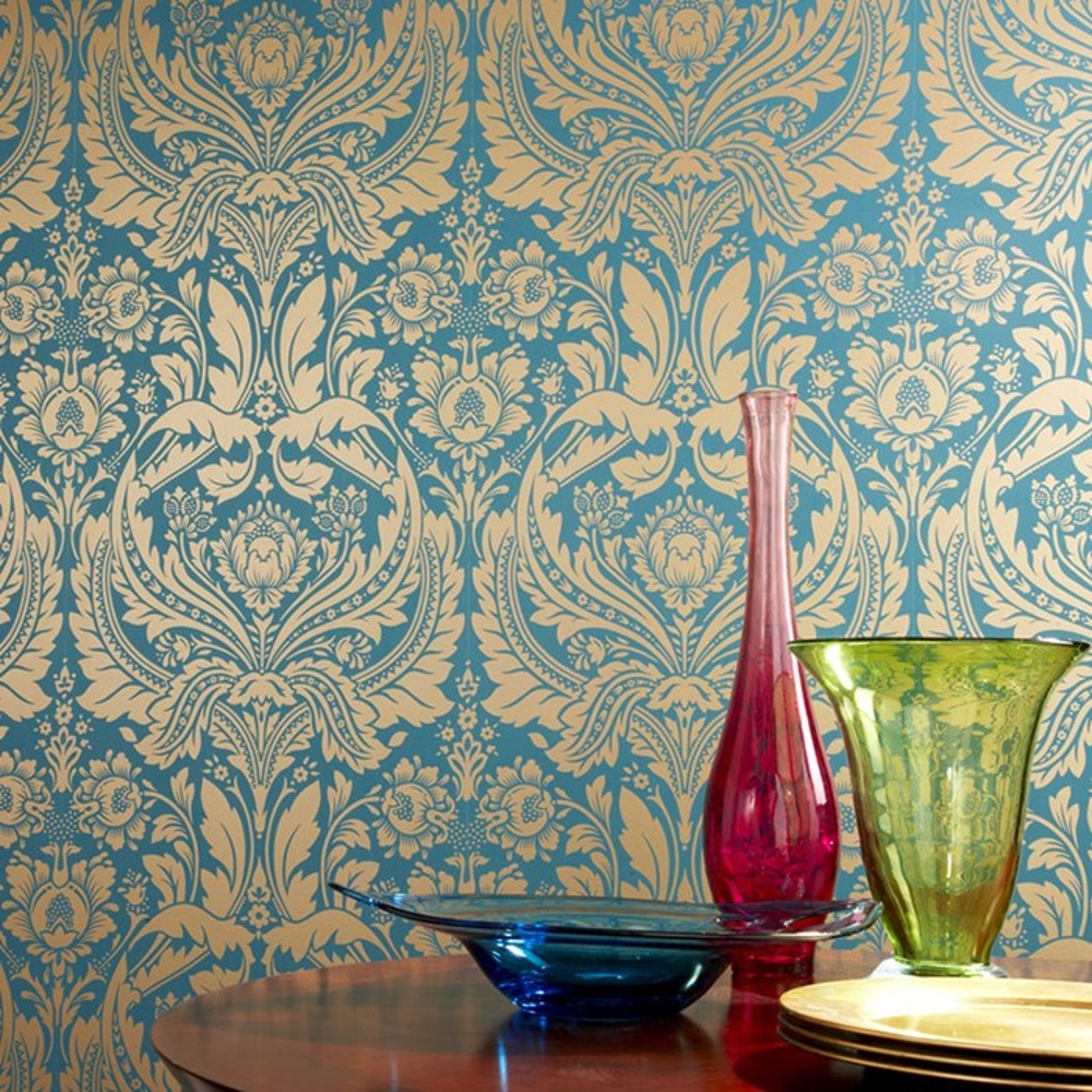 brown and teal wallpaper,wallpaper,blue,wall,interior design,textile