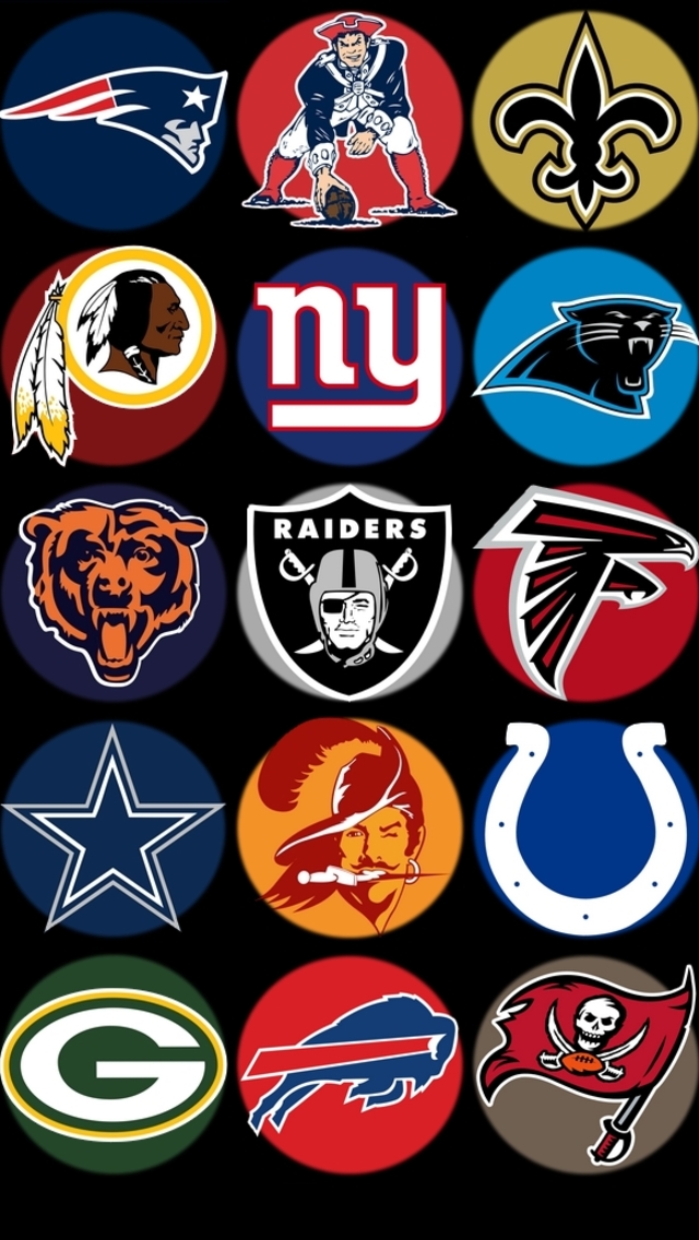 nfl teams wallpaper,emblem,schriftart,symbol,fußballfan zubehör,helm