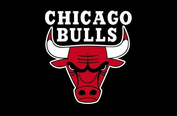 chicago bulls logo wallpaper,stier,rot,schriftart,horn,text
