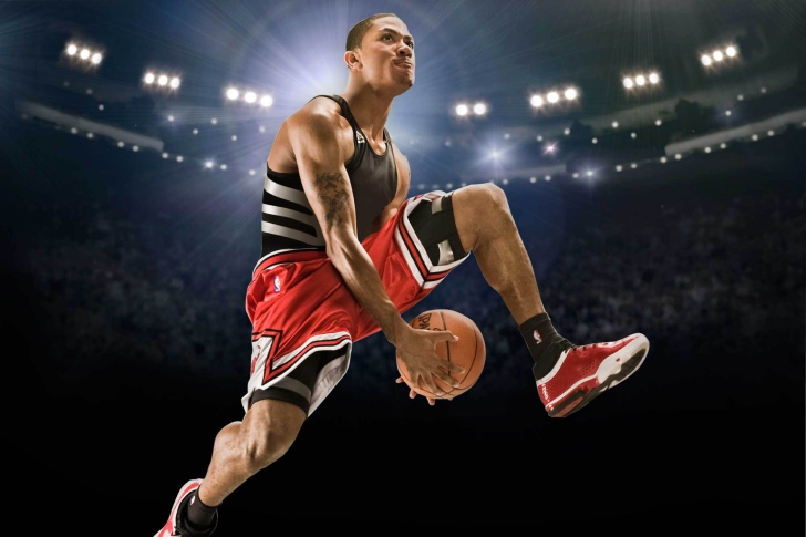 fond d'écran derrick rose iphone,des sports,joueur de basketball,mouvements de basket ball,basketball,basketball