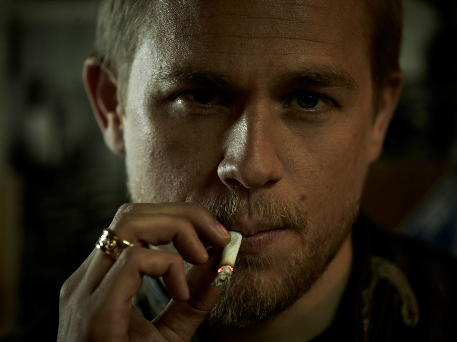 charlie hunnam wallpaper,smoking,tobacco products,nose,cigarette,human