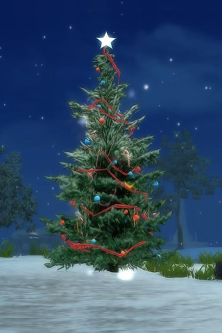 papel tapiz de árbol 3d,árbol de navidad,árbol,abeto de colorado,naturaleza,decoración navideña