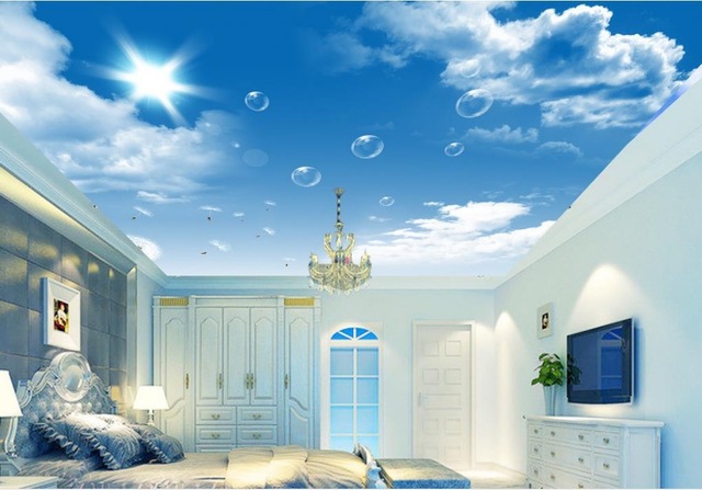 wallpaper 3d effekt,ceiling,property,room,sky,building