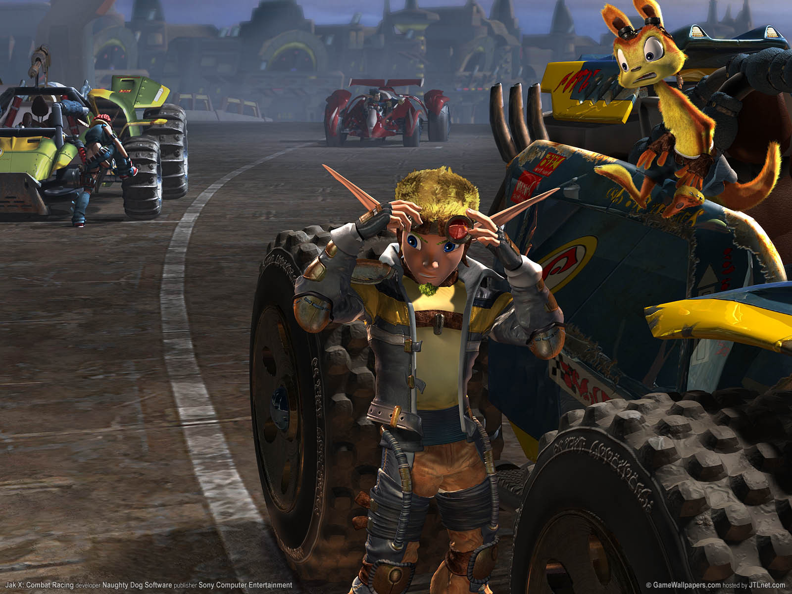 wallpaper the jak,pc game,action adventure game,vehicle,games,strategy video game