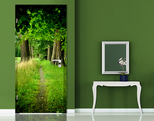 ドア壁紙壁画,緑,自然,壁,ルーム,自然の風景