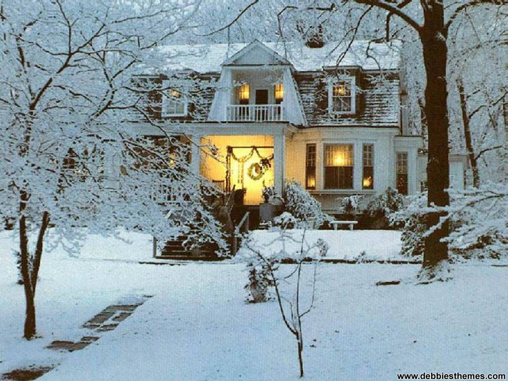 New England Winter Houses