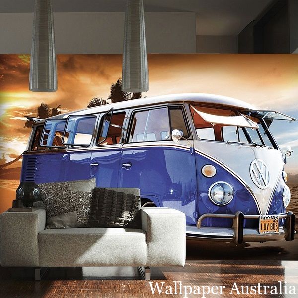 papier peint peintures murales australie,véhicule à moteur,voiture,volkswagen type 2,véhicule,samba