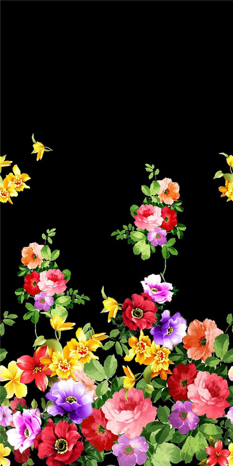 papier peint imprimé numérique,fleur,plante,art floral,pétale,rose