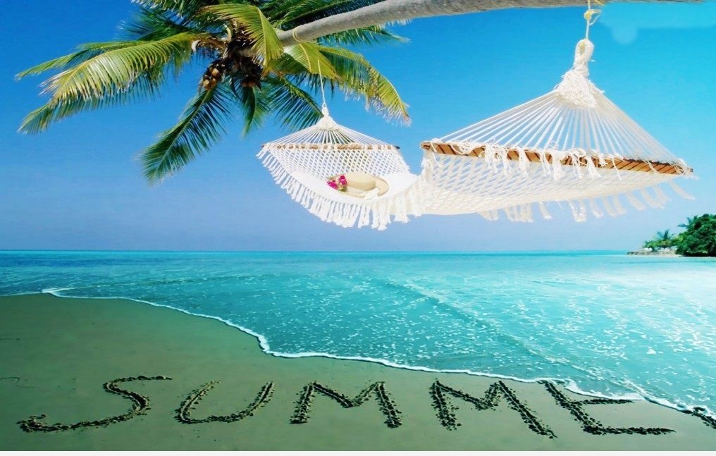 carta da parati a tema estivo,caraibico,vacanza,turismo,albero,cielo