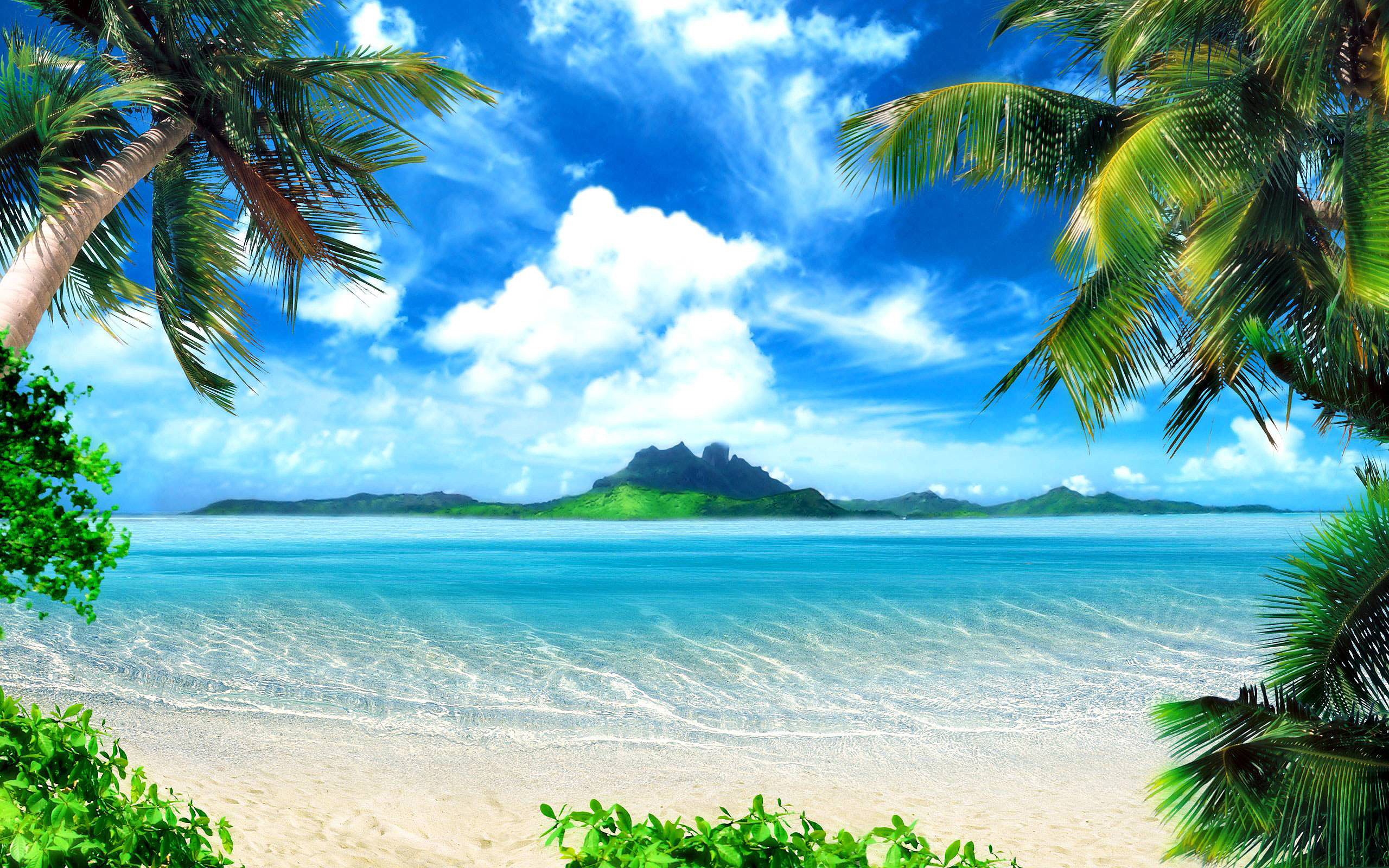 tropical beach wallpaper,natural landscape,tropics,nature,body of water,sky