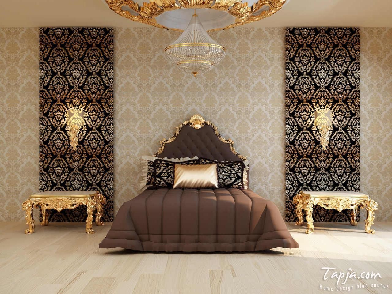 gold theme wallpaper,furniture,wall,decoration,room,wallpaper