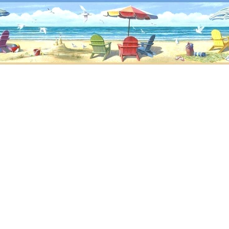 ビーチをテーマにした壁紙の境界線,休暇,傘,海,夏,海洋