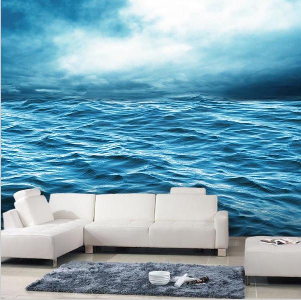 papel pintado oceánico para paredes,cielo,azul,mueble,paisaje natural,oceano