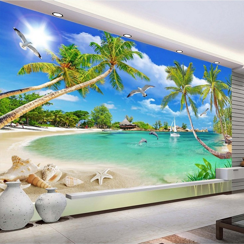 ocean wallpaper for walls,nature,wall,natural landscape,mural,sky