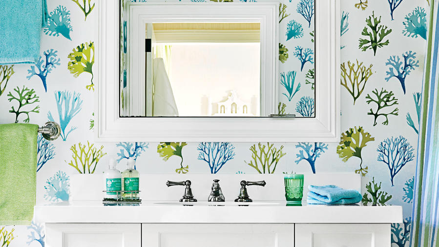 papel pintado costero para paredes,verde,agua,habitación,turquesa,verde azulado