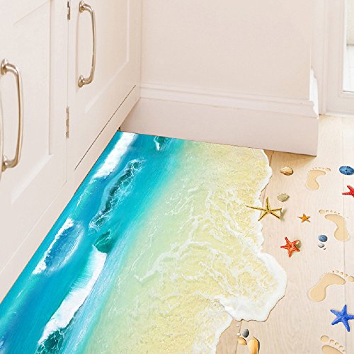 beach themed wallpaper for bedroom,aqua,floor,bathtub,turquoise,bathroom