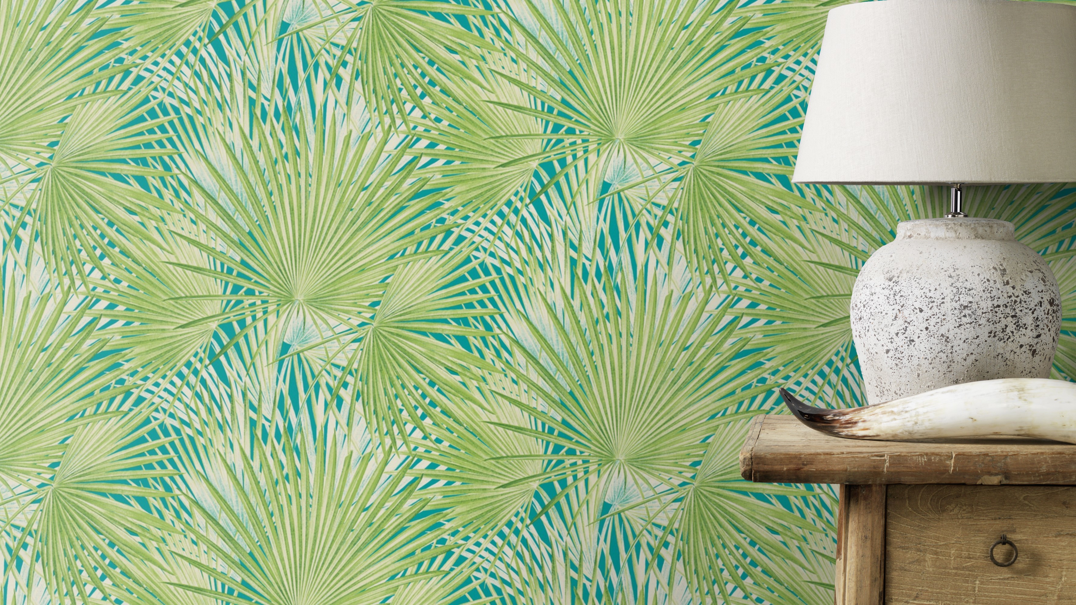 palm wallpaper uk,grün,baum,palme,türkis,pflanze