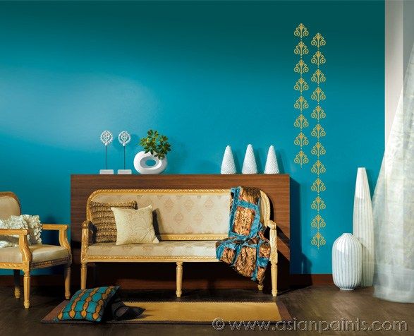 침실을위한 최신 벽지 디자인,푸른,방,터키 옥,가구,거실