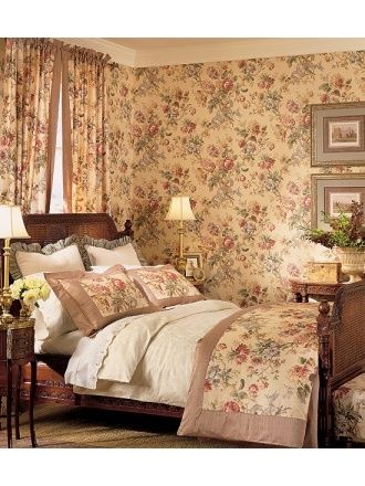 papel pintado estilo inglés,cama,mueble,habitación,sábana,dormitorio