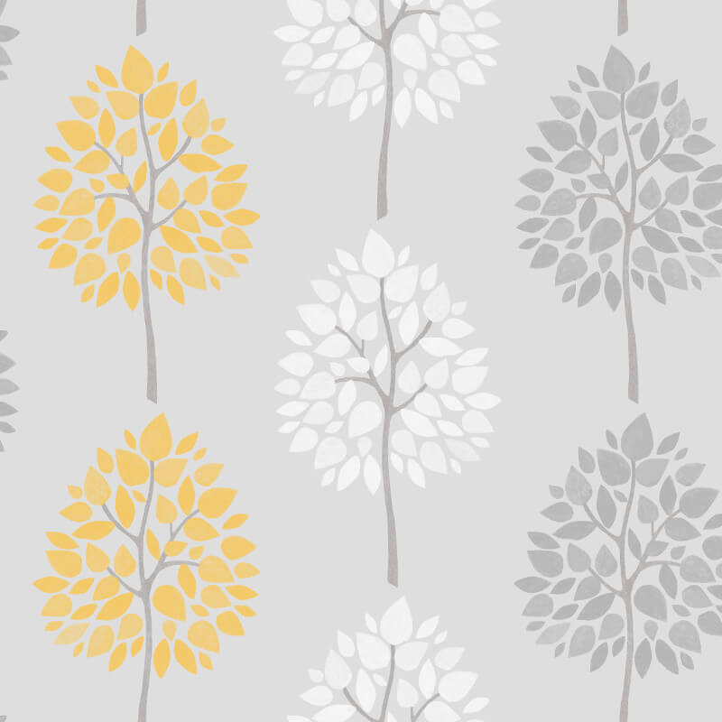 노란색 벽지 영국,잎,노랑,선,식물,나무