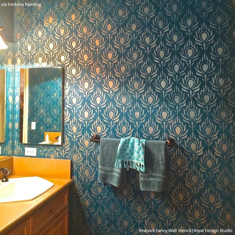 fancy wallpaper for walls,wallpaper,tile,turquoise,room,wall