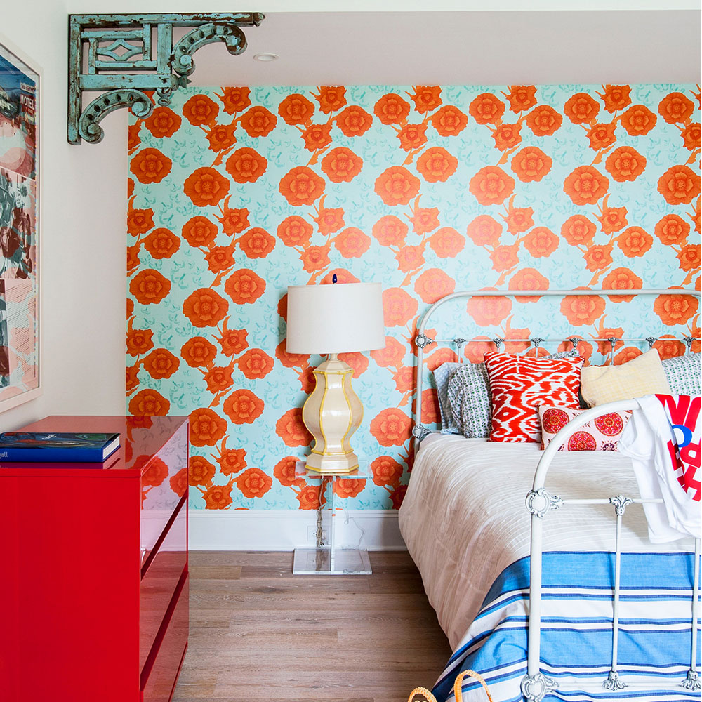 벽을위한 다채로운 벽지,주황색,방,벽,벽지,빨간
