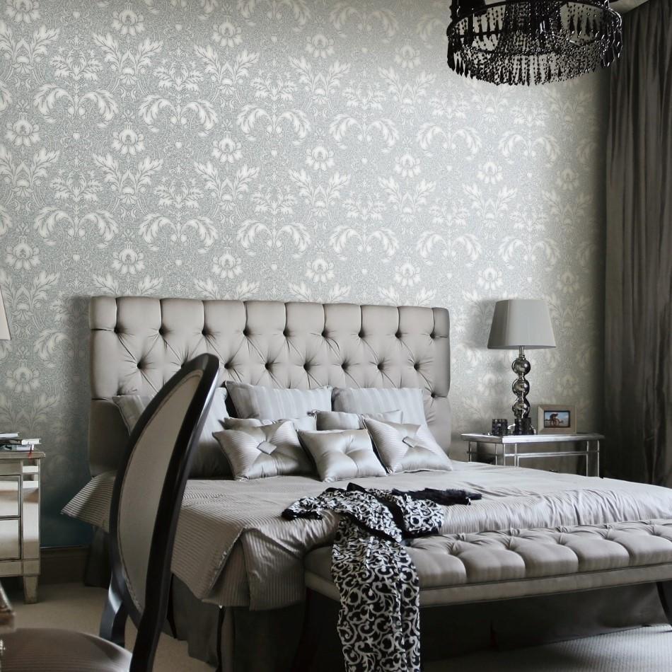 Design Id Wallpapers Concerto Silver Damask Wallpaper Silver Damask