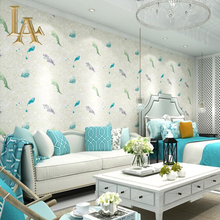 papel pintado pájaro para paredes vintage,sala,habitación,fondo de pantalla,turquesa,diseño de interiores
