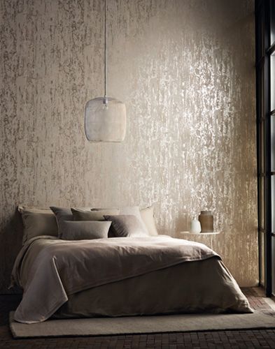 silver wallpaper ideas,bedroom,furniture,wall,bed,room