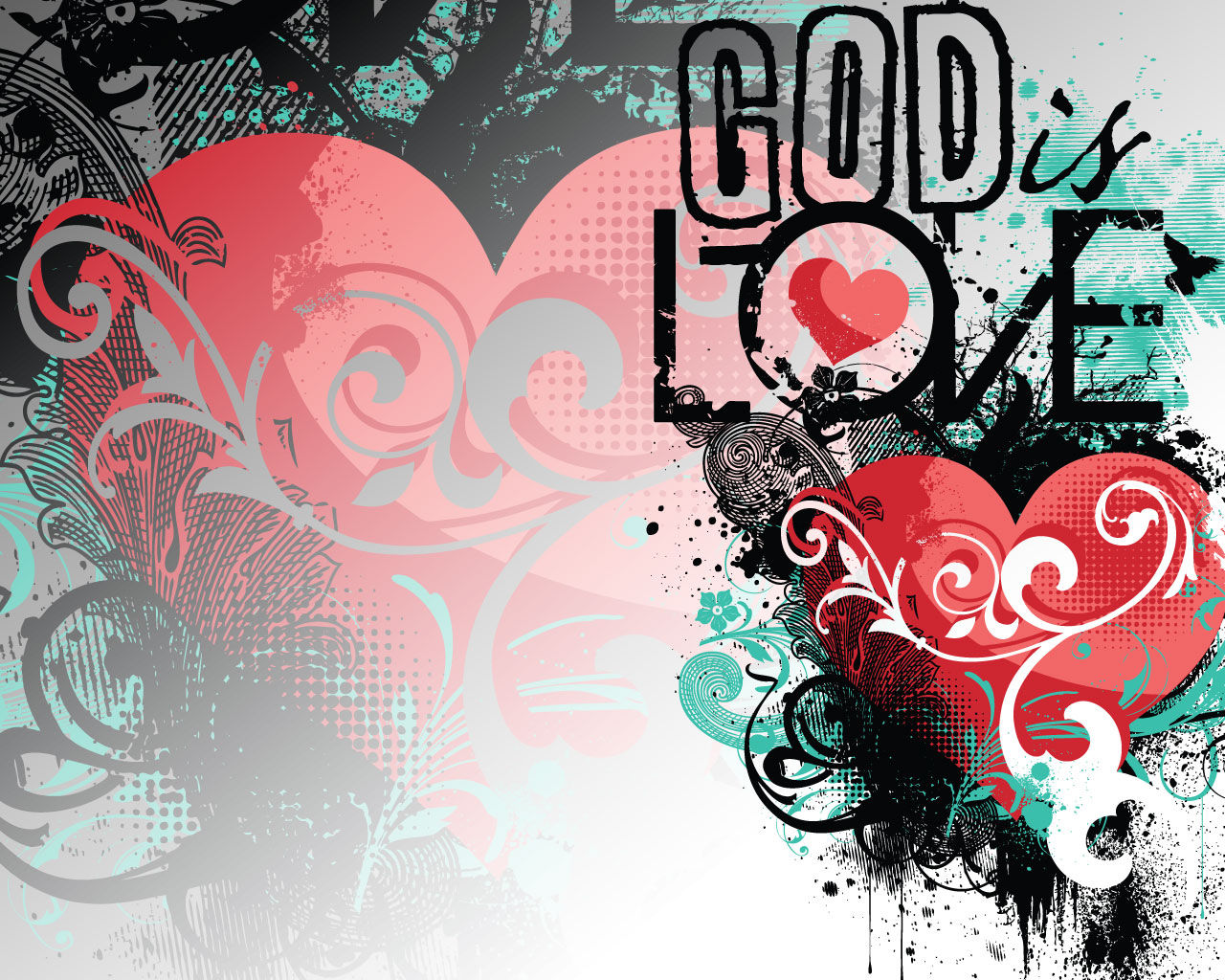 神は愛の壁紙です,テキスト,グラフィックデザイン,フォント,心臓,図