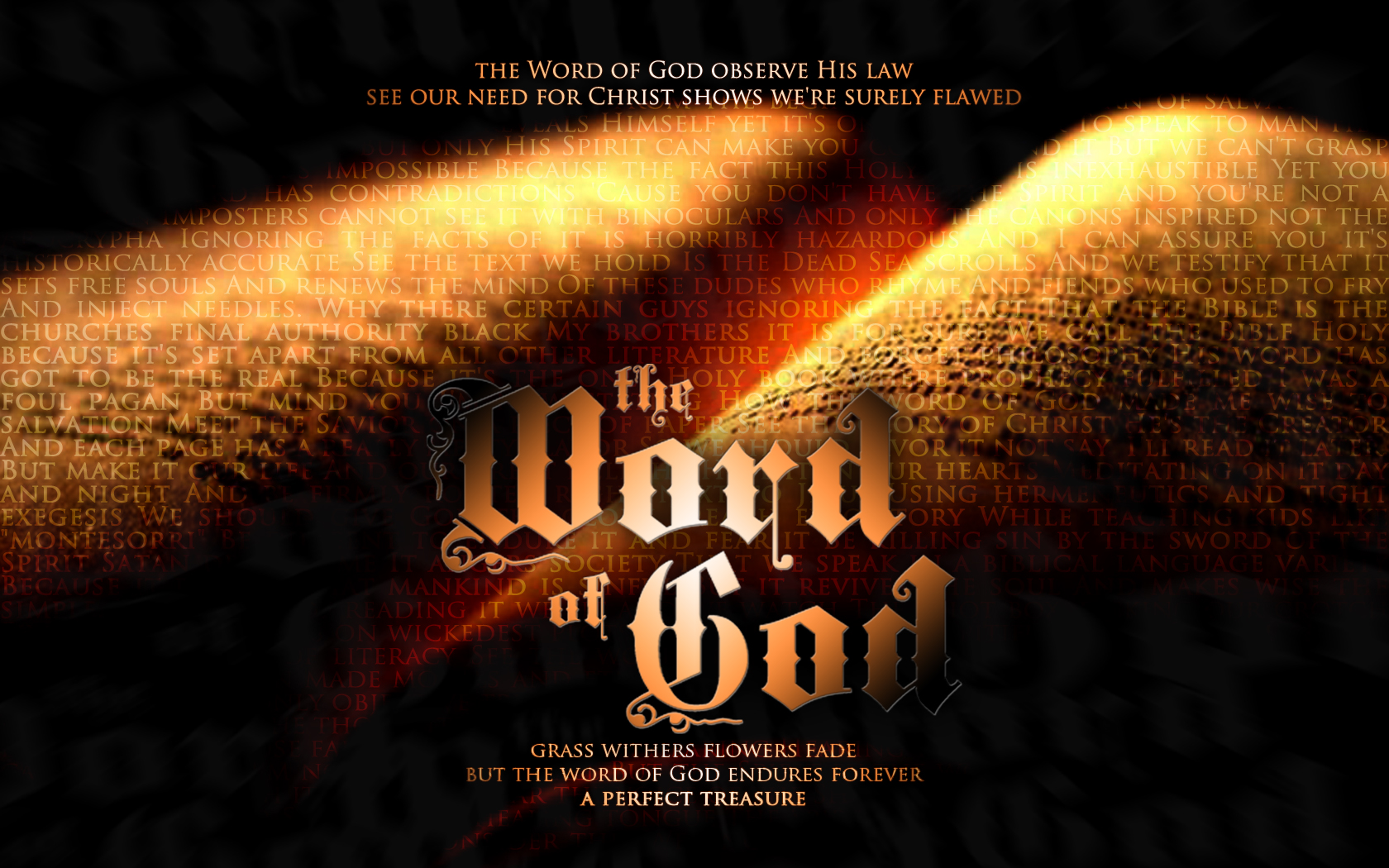 word of god wallpaper,text,font,poster,movie,adaptation