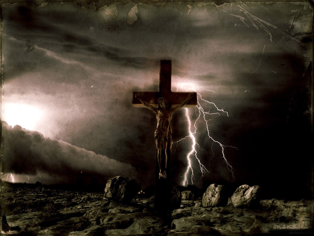 christian god wallpaper,religious item,darkness,cross,light,atmosphere