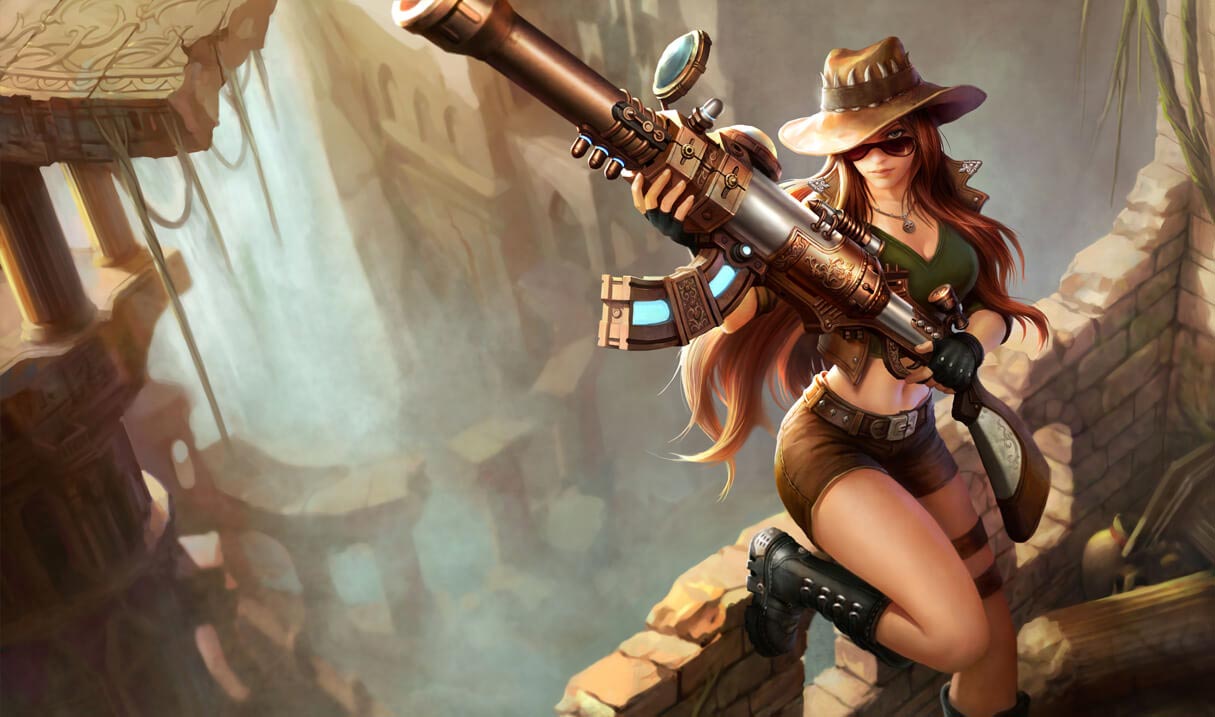 caitlyn wallpaper,action adventure game,shooter game,cg artwork,adventure game,pc game